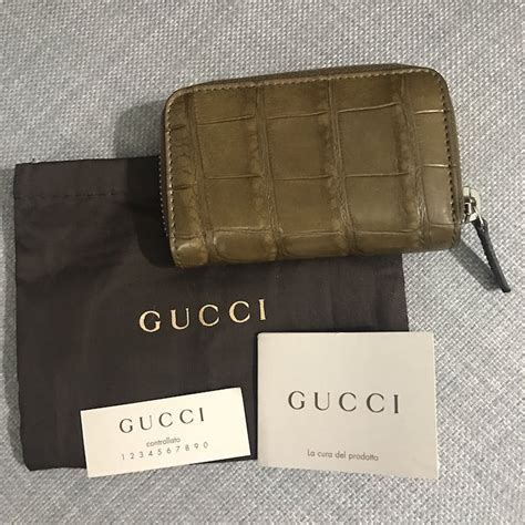 red card holder gucci|gucci alligator card holder.